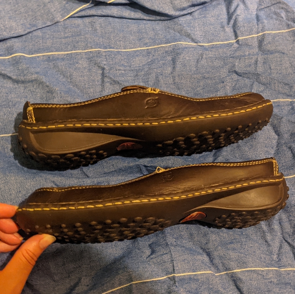 Gorgeous Born Brown Leather Mules Size 9/40.5 - Picture 5 of 13
